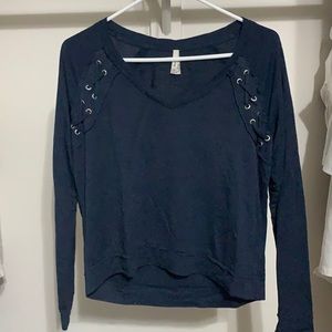 navy blue long sleeve